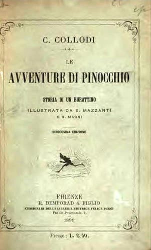 Cover of Pinocchio by Carlo Collodi