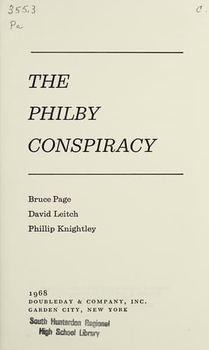 Cover of The Philby Conspiracy by Bruce Page