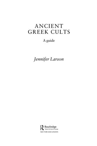 Cover of Ancient Greek cults by Jennifer Larson