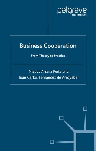Cover of Business cooperation by Nieves Arranz Peña