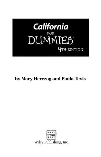 Cover of California for dummies by Mary Herczog