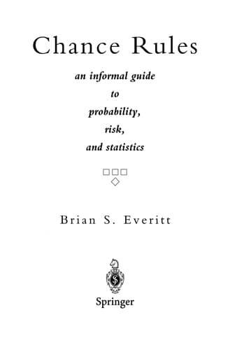 Cover of Chance rules by Brian Everitt