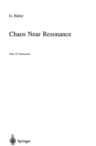 Cover of Chaos near resonance by György Haller