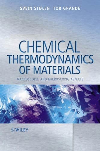 Cover of Chemical thermodynamics of materials by Svein Stølen