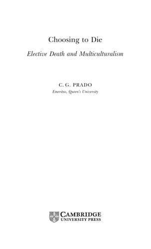 Cover of Choosing to die by C. G. Prado