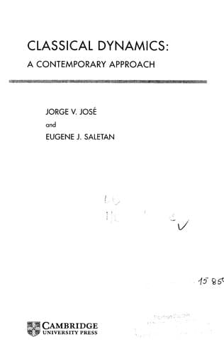 Cover of Classical dynamics by Jorge V. José
