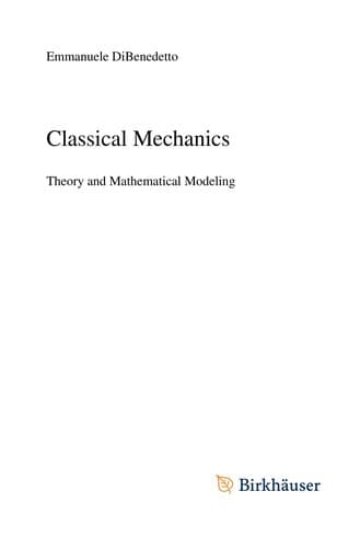 Cover of Classical Mechanics by Emmanuele DiBenedetto