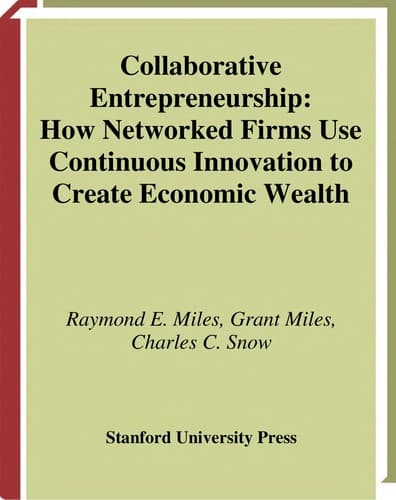 Cover of Collaborative entrepreneurship by Raymond E. Miles