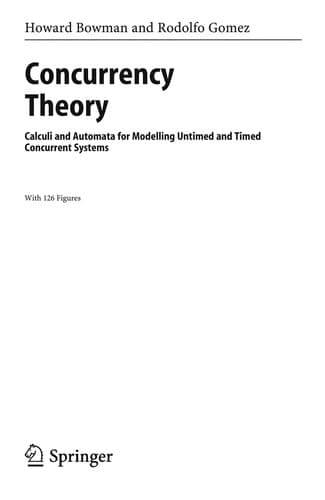 Cover of Concurrency theory by Howard Bowman