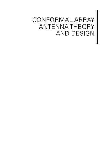 Cover of Conformal array antenna theory and design by Lars Joseffsson