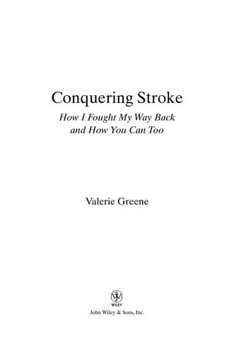 Cover of Conquering stroke by Valerie Greene
