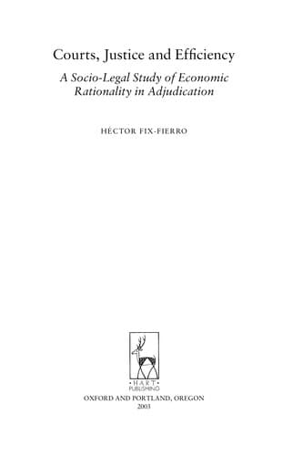 Cover of Courts, justice, and efficiency by Héctor Fix Fierro
