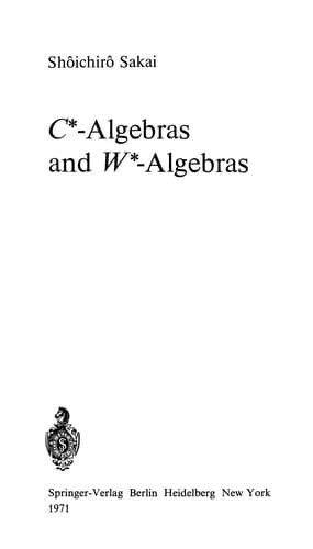 Cover of C[asterisk]-algebras and W[asterisk]-algebras by Shôichirô Sakai