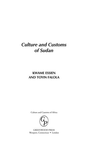 Cover of Culture and customs of Sudan by Kwame Essien