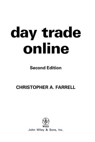Cover of Day trade online by Christopher A. Farrell