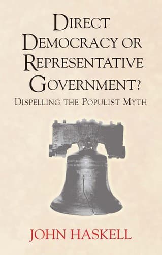 Cover of Direct democracy or representative government? by Haskell, John