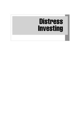 Cover of Distress investing by Martin J. Whitman