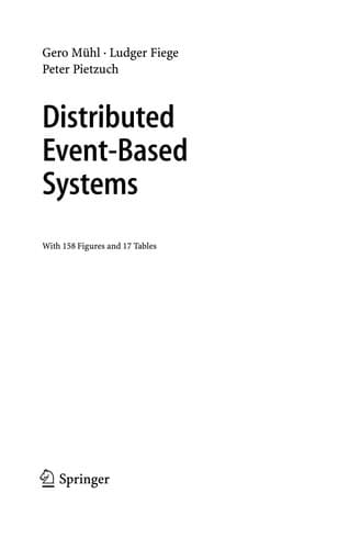 Cover of Distributed event-based systems by Gero Muehl