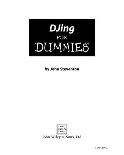 Cover of DJing for dummies by John Steventon
