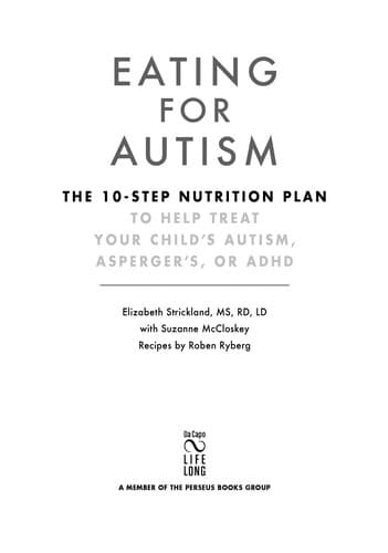 Cover of Eating for autism by Elizabeth Strickland