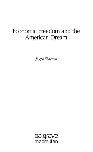 Cover of Economic freedom and the American dream by Joseph Shaanan