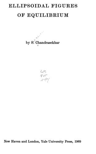 Cover of Ellipsoidal figures of equilibrium by Subrahmanyan Chandrasekhar