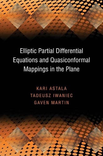 Cover of Elliptic partial differential equations and quasiconformal mappings in the plane by Kari Astala