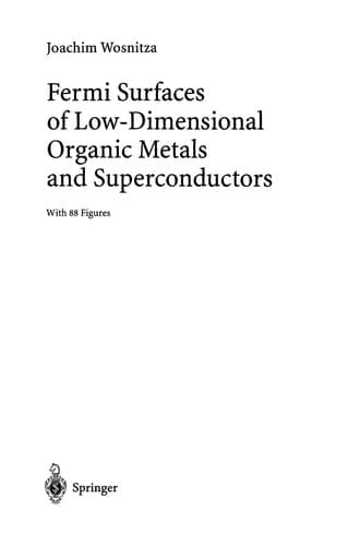 Cover of Fermi surfaces of low-dimensional organic metals and superconductors by Joachim Wosnitza
