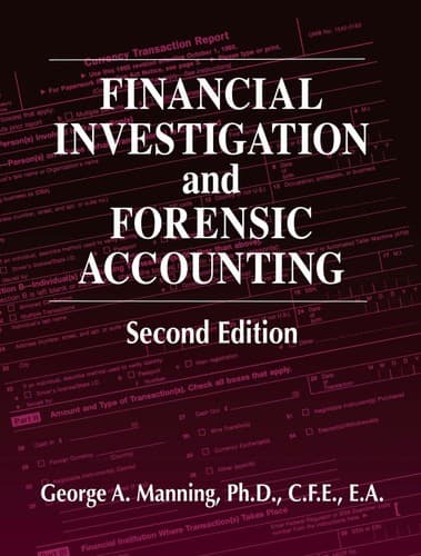 Cover of Financial investigation and forensic accounting by Manning, George A
