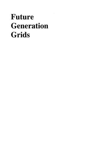 Cover of Future generation grids by Workshop on Future Generation Grids (2004 Dagstuhl, Germany)