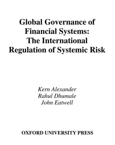 Cover of Global governance of financial systems by Rahul Dhumale