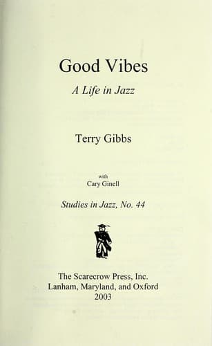 Cover of Good vibes by Terry Gibbs