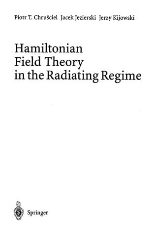 Cover of Hamiltonian field theory in the radiating regime by Piotr T. Chruściel