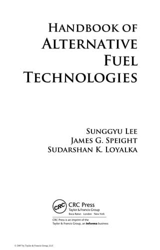 Cover of Handbook of alternative fuel technologies by Sunggyu Lee