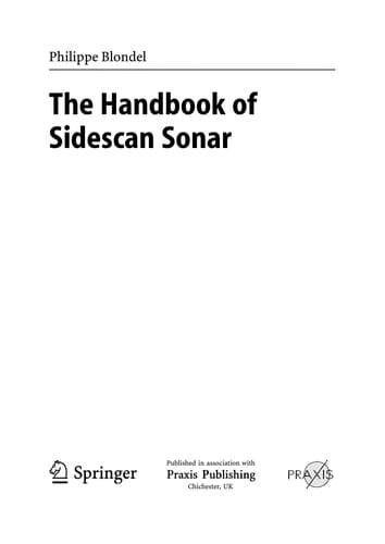 Cover of The Handbook of Sidescan Sonar by Philippe Blondel
