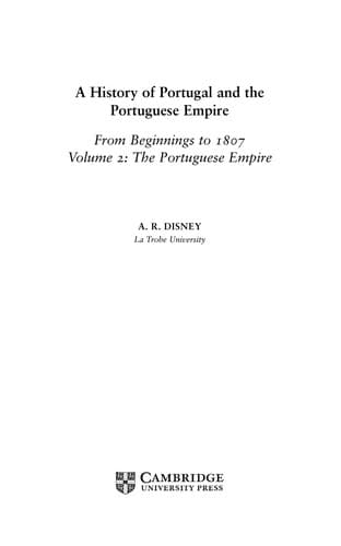 Cover of A history of Portugal and the Portuguese empire by A. R. Disney