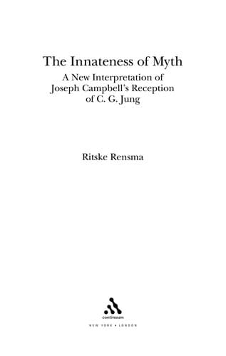 Cover of The innateness of myth by Ritske Rensma