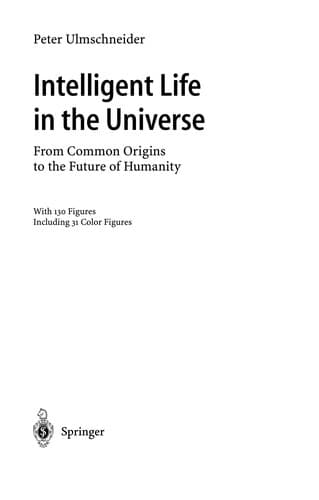 Cover of Intelligent life in the universe by P. Ulmschneider