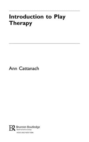 Cover of Introduction to play therapy by Ann Cattanach