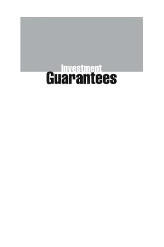 Cover of Investment guarantees by Mary Hardy