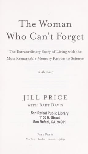 Cover of The woman who can't forget by Jill Price