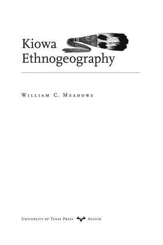 Cover of Kiowa ethnogeography by William C. Meadows