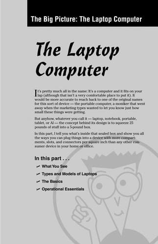 Cover of Laptops for dummies quick reference by Corey Sandler