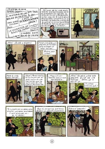 Cover of Les 7 boules de cristal by Hergé