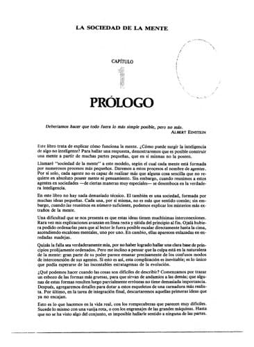 Cover of The society of mind by Marvin Minsky