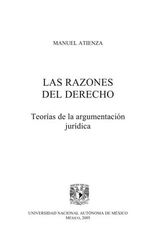 Cover of Las razones del Derecho by Manuel Atienza
