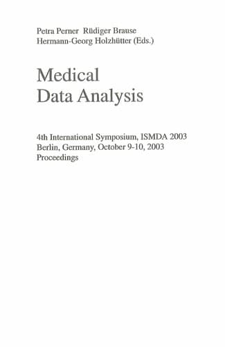 Cover of Medical data analysis by International Symposium on Medical Data Analysis (4th 2003 Berlin, Germany)