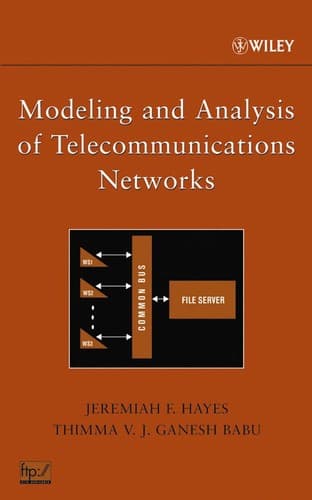 Cover of Modeling and analysis of telecommunications networks by Jeremiah F. Hayes