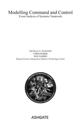 Cover of Modelling command and control by Neville Stanton