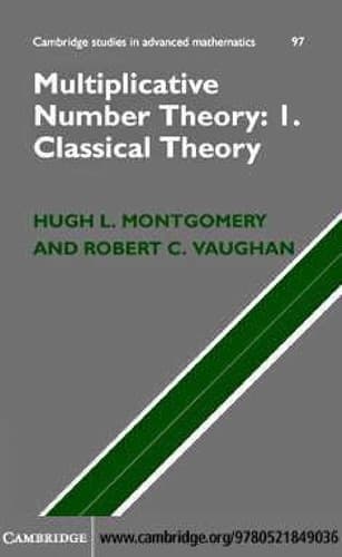 Cover of Multiplicative number theory I by Hugh L. Montgomery